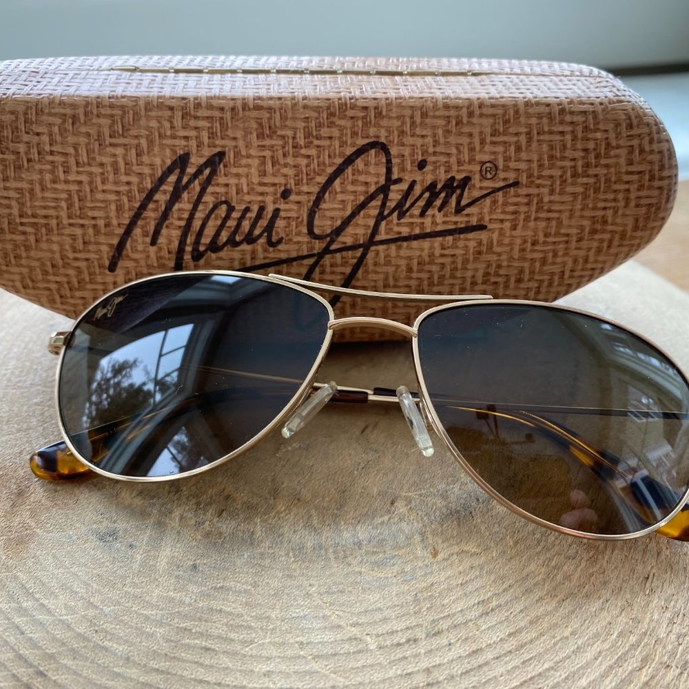 Maui Jim Aviators Baby Beach Polarized Sunglasses